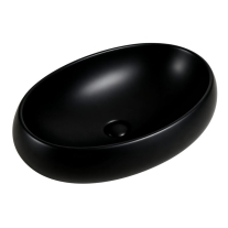 LHEEA, MATTE BLACK, LAVOAR OVAL FARA ORIFICIU PENTRU BATERIE, FARA PREAPLIN, 58.5X40X15, CBA252MB